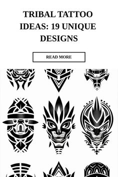 Tribal Tattoo Ideas: 19 Unique Designs Tattoo Ideas Tribals, Minimal Polynesian Tattoo, Hawaiian Tribe Tattoo, Tribe Face Tattoo, 3 Layer Tribals, African Tattoo