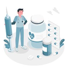 Medicine Illustration, Pharmacy Art, Isometric Illustration, Concept Illustration, Best Hospitals, Design Display, Medical Prescription, Instagram Foto, Display Ideas