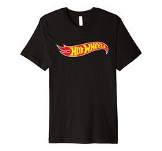 PRICES MAY VARY. Officially Licensed by Mattel Graphic Artwork: H03034 This premium t-shirt is made of lightweight fine jersey fabric Fit: Men’s fit runs small, size up for a looser fit. Women’s fit is true to size, order usual size. Flame Logo, Wheel Logo, Black Flame, Fit Men, Graphic Artwork, Branded T Shirts, Jersey Fabric, Top Styles, Fashion Branding