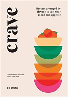 a book cover with an image of a stack of stacked bowls and tomatoes on top