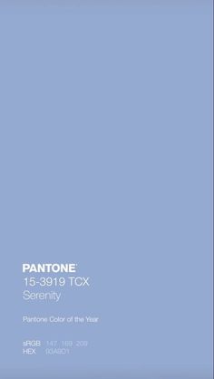 pantone's color of the year is serenity, and it looks like this