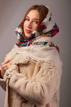 Large Embroidered Floral Scarf Ethnic Folk Ukrainian Wool Shawl Slavic with tassels Gift for Her The Mother’s Day Ukrainian by EmbroideredCloth on Etsy Multicolor Shawl-style Headscarf, One Size Multicolor Dupatta, Multicolor One Size Fits All Dupatta, Traditional White Scarves For Winter, Traditional White Winter Scarves, Bohemian Dupatta For Spring, Traditional Scarf For Festivals As A Gift, Traditional Spring Scarves For Gifts, Traditional Spring Scarves As Gifts