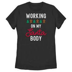 If you're looking for the jolliest new trends this Christmas, you're in the right place! Show off your unique fashion style with this Lost Gods Working On My Santa Body Women's Graphic T-Shirt! This tee features the text: " Working On My Santa Body," with a line of Christmas trees and gingerbread cookies across the front. There’s no end to the awesomeness you’ll find when you shop tees by Lost Gods Collective. Come on, you know you want to come get lost with us! Young Mom Gifts, Working Mom Gifts, Unique Fashion Style, Navarre Beach, Step Mom Gifts, Personalized Gifts For Mom, Graphic Tee Design, Boyfriend T Shirt, Book Memes