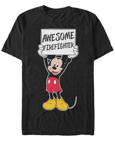 in stock Fun Black Mickey Mouse T-shirt, Holding Up A Sign, Teacher Signs, Mickey Mouse And Friends, Men's Graphic T Shirt, Classic Disney, Mickey And Friends, Best Teacher, Cool Tees