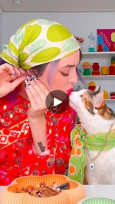 2.5M views · 218K reactions | Eccentric Cat Picks Out Mom's Outfits Every Day | Woman lets her cat pick out her clothes and help redecorate her home 💜 | By The Dodo | Facebook