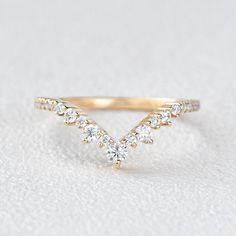 Moissanite Vintage Inspired Curved Yellow Gold Band - Felicegals 丨Wedding ring 丨Fashion ring 丨Diamond ring 丨Gemstone ring--Felicegals 丨Wedding ring 丨Fashion ring 丨Diamond ring 丨Gemstone ring Moissanite Wedding Band, Yellow Gold Wedding Band, Moissanite Necklace, Types Of Diamonds, Matching Ring, Curved Wedding Band, Sparkle Jewelry, Moissanite Jewelry, Round Moissanite