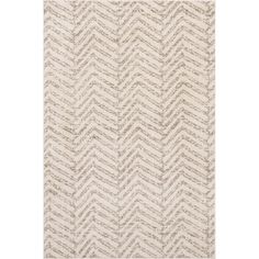 a beige and white rug with wavy lines