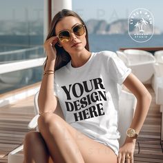 ** INSTANT DOWNLOAD ** This is an image mockup of the of a White Bella Canvas 3001 T-Shirt.  This Women's Luxury Lifestyle themed mockup is a perfect way to showcase your T-Shirt designs for anytime of year while giving them a little attitude too!! You will receive 1 image - 3000px x 3000px resolution TAGS: Celebrity Shirt, Monte Carlo, Gold, Luxury Gifts For Her, Sunglasses, Monaco, Club, Rockstar, Model, Female Model, HighEnd jewelry, Lifestyle Mockup, Bundle, Mens Mockup, California, Miami, Y Celebrity Shirts, Jewelry Lifestyle, Luxury Gifts For Her, Tshirt Mockup, 1 Image, Mock Up, Luxury Lifestyle, Cannes, Digital Image