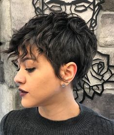 Fall 2023 Short Hair, Wavy Pixie Bob Haircut, Long Pixie Haircut For Straight Hair, Wavy Faux Hawk, Black Short Pixie Hairstyles, Short Haircuts For Round Faces Plus Size Pixie Cuts, Pixies With Bangs, Short Hair Styles Pixie Over 50, Latina Pixie Haircut