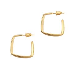 PRICES MAY VARY. 【Square Hoop Earrings】: The diameter of this small square hoop earrings is 25mm/0.98inches. Each weight is 0.14 ounces, and the surface is yellow gold plating. These rectangle hoop earringare so light that will not burden your ears. 【Technology】:The material of the gold square hoopspins are 925 fine silver.The surface of the square hoop earrings is electroplated with 18k gold. 【security】:The square gold hoop earringsfor women use advanced stainless steel as a raw material. There Square Hoop Earrings, Earrings Simple, Great Women, Raw Material, Simple Earrings, Jewelry Earrings Hoops, Gold Hoop, Fine Silver, Earrings For Women