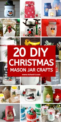 20 diy christmas mason jar crafts