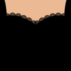 the silhouette of a woman's bra with lace on it