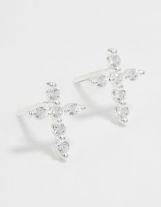 Upgrade your look with these exquisite Sterling Silver Marquise Cubic Zirconia Cross Stud Earrings. The modern design and sparkling cubic zirconia accents add sophistication to any outfit. Material: Cubic Zirconia, Sterling Silver Dimensions: Length 10 mm x Width 8 mm | Lovisa Sterling Silver Marquise Cubic Zirconia Cross Stud Earrings, Clear Cross Stud Earrings, Cross Earrings Studs, Upgrade Your Look, The Modern, Cubic Zirconia, Modern Design, Sparkle, Stud Earrings, Sterling Silver