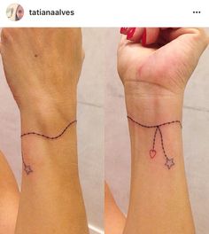 Tattoo Dos, Wrist Bracelet Tattoo, Inspiration Tattoo, Tattoo Bracelet, Discreet Tattoos, Tattoo Art Drawings, Dream Tattoos, Minimal Tattoo, Mini Tattoos