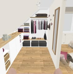 Loft Conversion Bedroom, Attic Bedroom Storage, Attic Bedroom Designs, Loft Storage, Attic Conversion, Attic Design, Hallway Designs, Attic Bedrooms, Attic Renovation