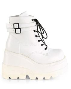 Alternative Shoes, Demonia Shoes, Festival Shoes, Punk Boots, Gogo Boots, Cosplay Shoes, Platform Ankle Boots, Womens Knee High Boots, White Boots