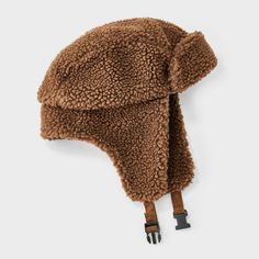 Take on the winter season in style with this Polyester All Over Faux Shearling Trapper Hat from Goodfellow & Co™. Made from a heavyweight woven fabric and filling, this faux shearling trapper hat offers your head and ears all-day cozy comfort. Designed with a chinstrap hook-and-loop fastener for a snug fit, it makes a standout addition to your collection of winterwear. Goodfellow & Co™: Feel good in what you wear, anywhere. Straw Panama Hat, Trapper Hat, Trapper Hats, Autumn Crafts, Winter Hats For Women, Scarf Hat, Pom Beanie, Comforters Cozy, Hat Shop