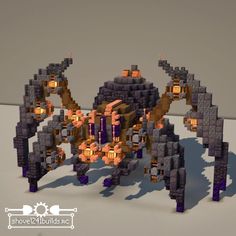 an image of a spider made out of lego blocks