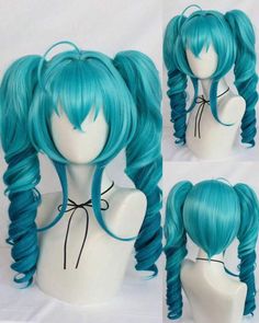 Bring your favorite anime character to life with this high-quality, custom-made blue wig! Designed for cosplay enthusiasts, this wig features vibrant, long-lasting blue synthetic fibers that are soft, lightweight, and easy to style. Whether you're gearing up for a convention, photoshoot, or casual cosplay, this wig is heat-resistant and adjustable for a comfortable fit. Perfect for creating iconic anime looks or adding a bold pop of color to any costume! Available in different lengths and shades of blue to match your unique vision. Character Hairstyles, Cosplay Miku, Body Draw, Blue Bob, Bangs Wig, Ponytail Wig