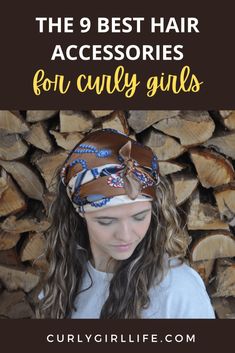 The 9 Best Hair Accessories for Curly Girls - curly girl life Hair Clips For Curly Hair, Curly Hair Accessories Ideas, Accessories For Curly Hair, Curly Hair Accessories, Simple Ponytails, Hair Flow, Thick Curly Hair, Curly Girl Method