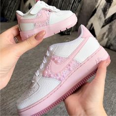 Tell the story of the unbreakable bond between mother and daughter. Adorned with elegant pink pearls, it is meant to create the perfect matching set for mother and daughter. These personalized sneakers are personalized by hand with precision and love, making them ideal gifts for special occasions like Mother's Day, birthdays, graduations, or just because. *Set not included; each pair is sold separately.* 🎨Artwork: -Exactly as shown in the picture. -Faux Pink Pearls are applied. -Option to selec Custom Air Force 1 Pink, Air Force 1 Pink, Personalized Sneakers, Air Force 1 Sneakers, Matching Shoes, Custom Air Force 1, Pink Pearls, Pink Sneakers, Etsy Personalized Gifts