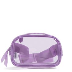 This clear belt bag is your go-anywhere sidekick. Vera Bradley Clear Small Belt Bag in Purple Trendy Nylon Bags With Clear Strap, Trendy Nylon Bag With Clear Strap, Functional Clear Bag With Clear Strap, Purple Rectangular Bag With Clear Strap, Clear Pouch Bag For On-the-go, Trendy Clear Bags With Zipper Pouch, Small Belt Bag, Vera Bradley Lunch Bags, Clear Belt