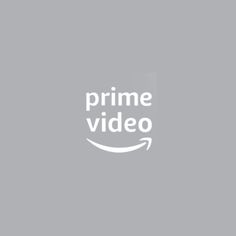 the amazon prime video logo is shown in white on a gray background with an amazon sticker