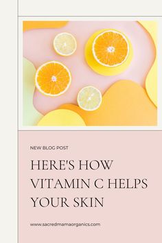 Here's How Vitamin C Helps Your Skin | Sacred Mama Organics | You've probably heard of some benefits of vitamin C, but did you also know it's essential for skin health? We're covering some of vitamin c's skincare benefits on our blog. Click the link to learn why vitamin c is vital and how it benefits your skin. #vitaminc #vitamincskinbenefits Benefits Of Vitamin C, Natural Skin Care Ingredients, Vitamin C Benefits, Skincare Benefits, Skin Benefits, But Why, News Blog, Superfoods