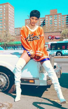 KARL KANI Orange Baseball Dress 90s Outfit Party Hip Hop, 90s Outfits Party, Baseball Dress, Hip Hop Design, Hip Hop Dance Outfits, Hip Hop Party, 90s Hip Hop Fashion