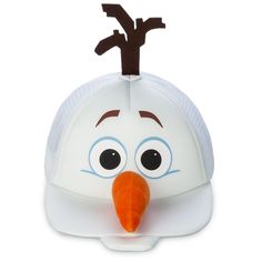 Olaf's dreams come true as he becomes one of the ''boys of summer'' as a novelty baseball hat with plush carrot nose, felt hair and padded tooth. You'll melt the hearts of both teammates and fans in this cool-as-ice Frozen cap. Olaf Hat, Buck Teeth, Disney Gift Card, Disney Gift, Frozen Disney, Cards Sign, Kids Hats, Dreams Come True, Baseball Hat