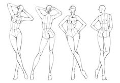 Plus Size 10 Heads Fashion Figure Templates. Exaggerated Croquis for Fashion Design and Illustration. Vector Illustration 7096476 Vector Art at Vecteezy Fashion Silhouette Drawing, Fashion Figures Poses, Drawing Body Proportions, Fashion Illustration Template, Croquis Fashion, Fashion Figure Drawing