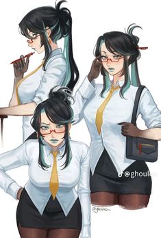 Lady Character Design, Beautiful Streets, Female Character Design, Cute Anime Pics, Office Lady, Funky Art, Pretty Art, Cute Anime Character