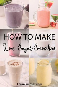 how to make low sugar smoothies