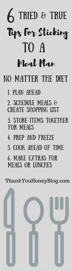 6 Tried & True Tips for Sticking to a Meal Plan No Matter the Diet Plan.  Read the whole article at ThankYouHoneyBlog.com. Click through & PIN IT! Follow Us on Pinterest + Subscribe to ThankYouHoneyBlog.com. Tips for Sticking to a Meal Plan, Menu Planning, Dinner, #MealPlan, Cooking, #Recipes, Planning, #Organizing, Family, Organize, #MealPlanning Organize Recipes, Dinner Meal Plan, Dinner Meal, Life Management, Recipe Organization, Eat Clean, Save Money On Groceries, How To Organize