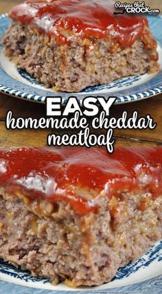 If you are looking for a new favorite recipe, check out this Easy Homemade Cheddar Meatloaf. It is absolutely delicious! via @recipescrock Homemade Meatloaf Recipes, Cheddar Meatloaf, Traditional Meatloaf Recipes, Cheesy Meatloaf, Traditional Meatloaf, Delicious Meatloaf, Homemade Meatloaf, Stove Top Recipes, Easy Meatloaf