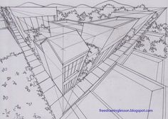 an architectural drawing of a building with vines growing on it