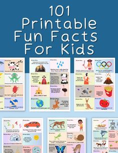 the 101 printable fun fact cards for kids