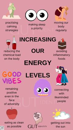 Ways to Increase Our Energy Levels - Gutidentity Calming Strategies, Improve Energy Levels, Personal Growth Motivation, Our Energy, Boost Energy Levels