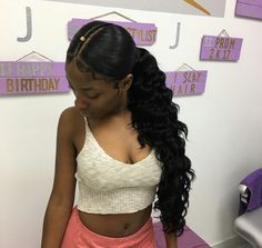 Birthday Hair, Hair Laid, Hair Game, Love Hair, Black Girls Hairstyles, Ponytail Hairstyles, Weave Hairstyles