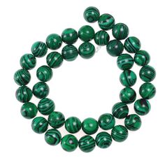 PRICES MAY VARY. Material:Natural Green Malachite Gemstone Round Loose Beads Size: 8mm,1 Strand (15 inches / Strand ; 45pcs / Strand) The gemstone is said to be good for concentration, it helps in relieving stress. It boost memory and knowledge preservation. It helps a person improves his or her dexterity skills. It aids individuals by keeping them relaxed when communicating and expressing emotions. Additionally, it dismisses self-centeredness, encourages inner strength, and promotes meditation. Expressing Emotions, Boost Memory, Crystal Energy, Natural Stone Beads, Green Malachite, Stone Healing, Energy Stones, Healing Power, Energy Crystals