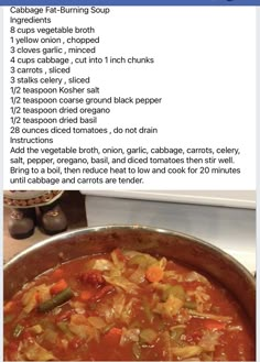 the recipe for this soup is very easy to make