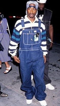 2000s Hip Hop Fashion | 00s Aesthetic Outfits | 00s Nostalgia Tupac, Overalls