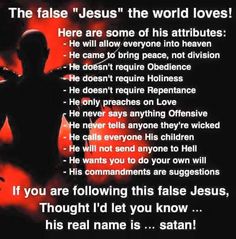 a poster with the words jesus and an image of a man in silhouette against a red background