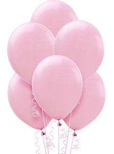 a bunch of pink balloons with the number 20 on them in front of a white background