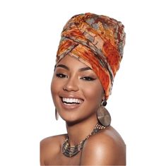 You Can Wear This Beautiful Head Wrap With Lipstick And A Pair Of Earrings, Even With A Velvet Or Silicone Wig Band That Looks Royalty, Graceful And Stylish! Women Classic Turban Head Wrap - A Versatile 4-In-1 Design, The Urban Wraps For African American Women Are Different From Normal Headbands, Can Be Served As Turban, Scarf, Shawl And Veil, Suitable For A Variety Of Hair Styles And Offering Proper Styling, Practical, Functional, More Convenient, And Fashionable To Fit Your Outfits. Kente Prin African Shawl, Turban Scarf, Knot Turban Headband, Head Wrap Styles, African Head Wraps, Vintage Headbands, Turban Headwrap, Boho Headband, African Braids Hairstyles