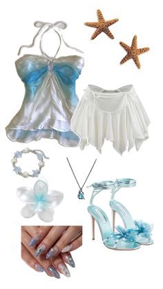 #mermaidcore #mermaid #cute #outfit #pretty #blue #beach #beachy Mermaid Core Outfit, Mermaid Halloween Costumes, Fire Clothes, Mermaid Halloween, Mermaid Outfit, Mermaid Core, Mermaid Costume, Outfit Cute, Blue Beach