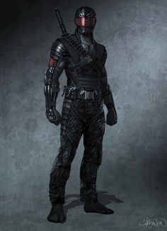 Kapten Marvel, Armadura Ninja, Snake Eyes Gi Joe, Futuristic Armour, Combat Armor, Ninja Art, Battle Suit, Karakter Disney, Snake Eyes