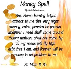 Fame Spell, Money Spells Magic, Wish Spell, Witch Spells, Money Prayer