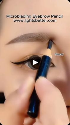 1.4K views · 142 reactions | Microblading Eyebrow Pencil ♥️💜
www.lightsbetter.com 
#eyebrowshaping #cosmetics #makeup | BEAUTY | MAKEUP