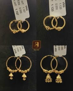 Gold Earrings Simple Designs, Ring Model Earrings Gold, Small Jewellery Shop Design, Malabar Jewellery, Gold Hoop Earrings Style, Gold Jwellary, Durga Picture, Jewelry Necklace Simple